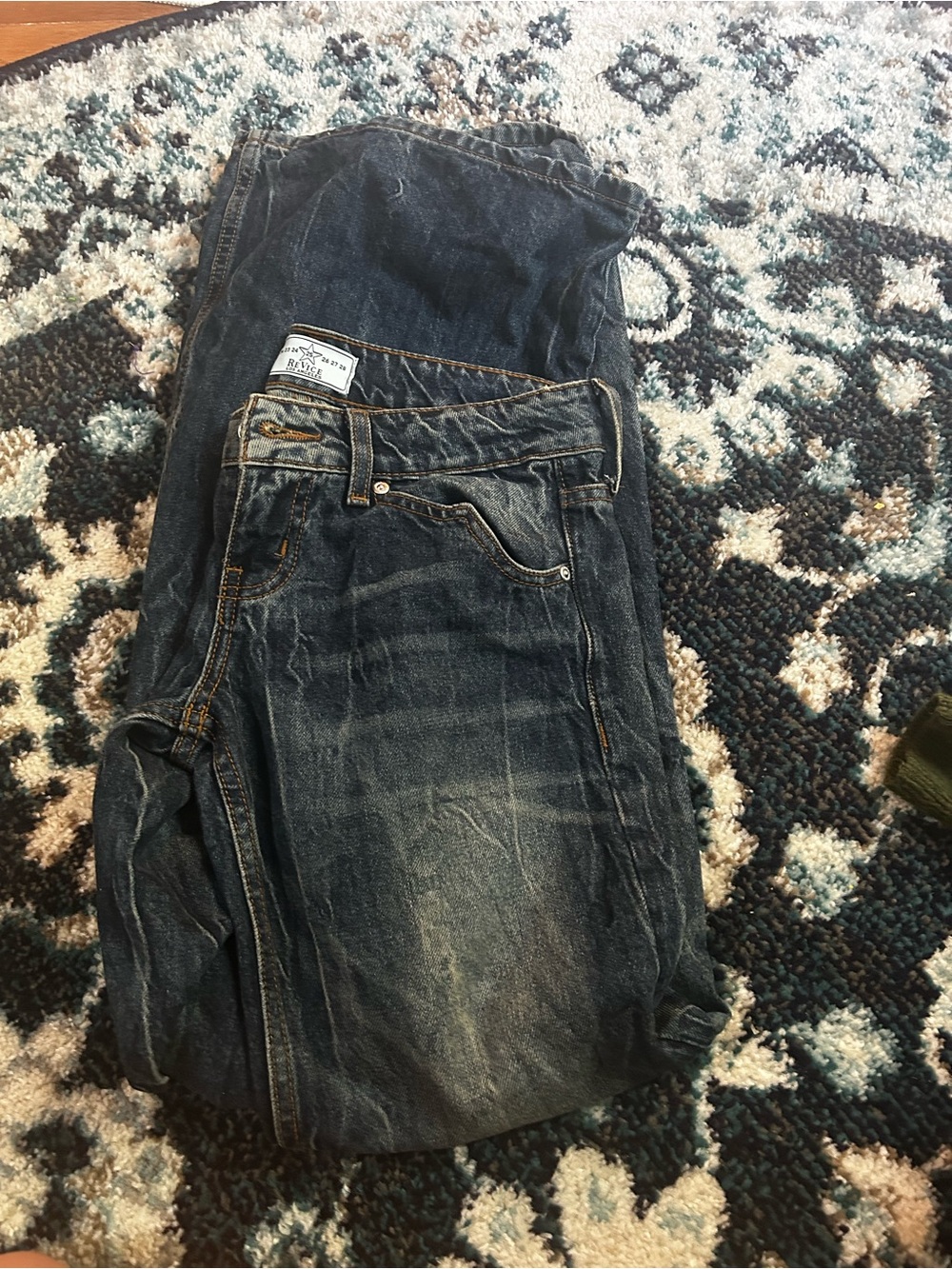 REVICE woman’s Victoria  Dark Blue Washed Relaxed Jeans